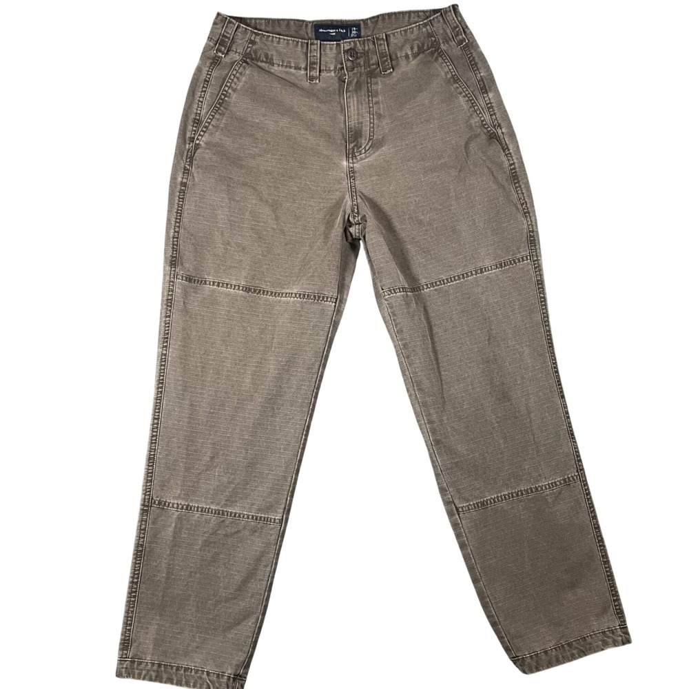 Abercrombie & Fitch Loose Workwear Pant Brown 29x30 Military Ripstop Y2K Utility